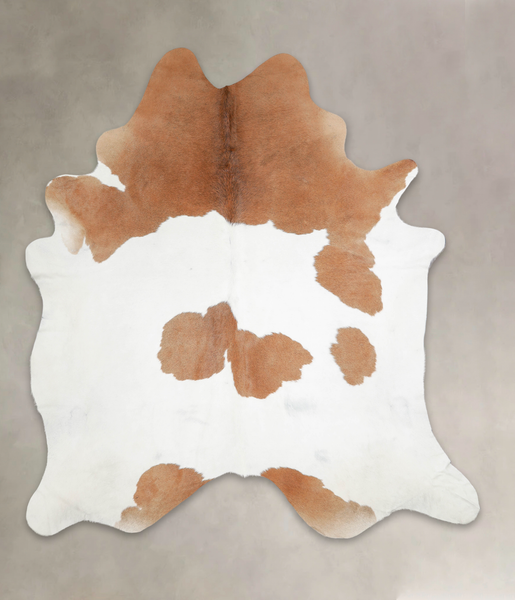 Brown and White Cowhide Rug #A24609