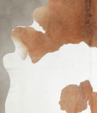 Brown and White Cowhide Rug #A24609