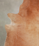 Solid Brown Cowhide Rug #A24639