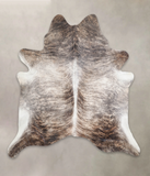 Grey Brindle Cowhide Rug #A24643