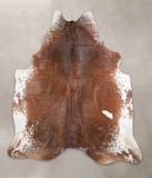 Salt and Pepper Brown Cowhide Rug #A24656