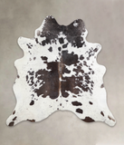 Chocolate and White Cowhide Rug #A24670