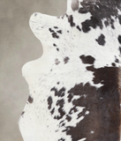 Chocolate and White Cowhide Rug #A24670