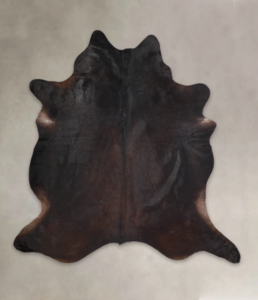 Solid Black Cowhide Rug #A24672