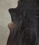Solid Black Cowhide Rug #A24681