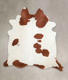 Brown and White Cowhide Rug #A24682