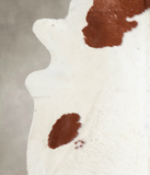 Brown and White Cowhide Rug #A24682