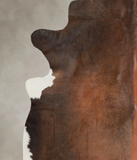 Brown with Red Cowhide Rug #A24688