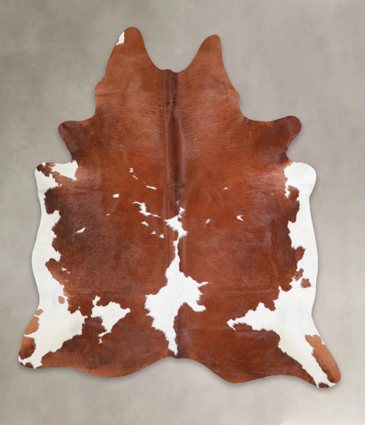 Brown and White Cowhide Rug #A24715