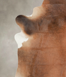Brown with Red Cowhide Rug #A24722