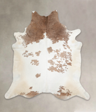 Brown and White Cowhide Rug #A24726