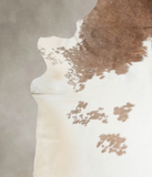 Brown and White Cowhide Rug #A24726