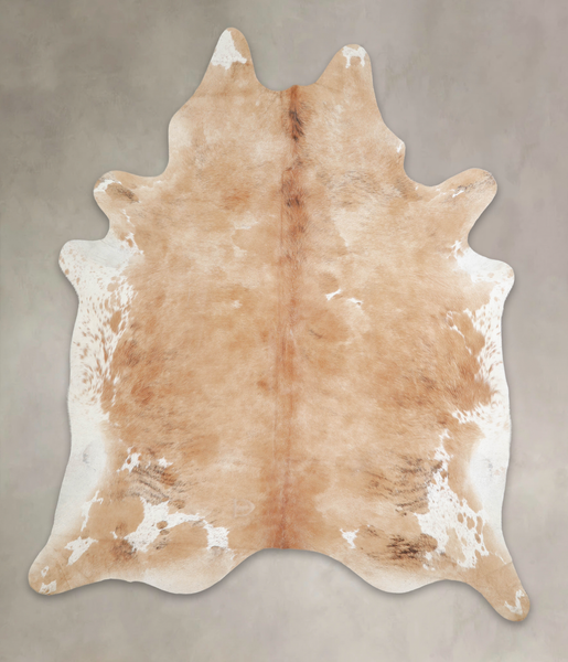 Beige and White Cowhide Rug #A24756