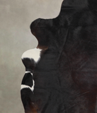 Solid Black Cowhide Rug #A24769