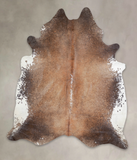 Chocolate and White Cowhide Rug #A24772