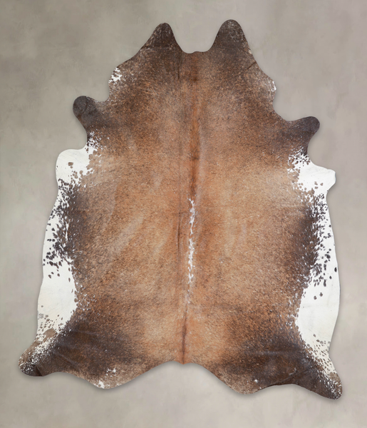 Chocolate and White Cowhide Rug #A24772
