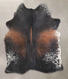 Salt and Pepper Brown Cowhide Rug #A24781