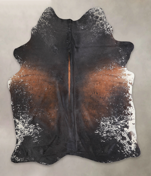 Salt and Pepper Brown Cowhide Rug #A24781