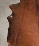 Solid Brown Cowhide Rug #A24790