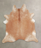 Solid Brown Cowhide Rug #A24836