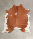 Brown and White Cowhide Rug #A24839