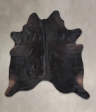 Solid Black Cowhide Rug #A24854