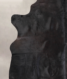 Solid Black Cowhide Rug #A24854
