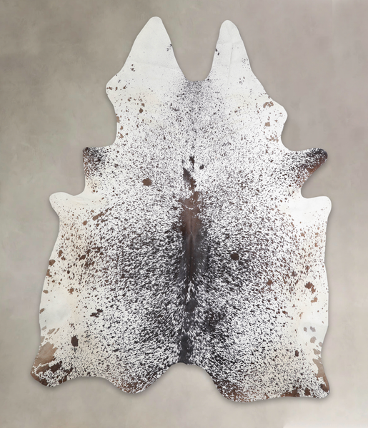 Salt and Pepper Brown Cowhide Rug #A24858