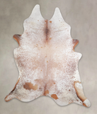 Salt and Pepper Brown Cowhide Rug #A24859