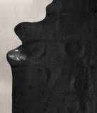 Solid Black Cowhide Rug #A24862