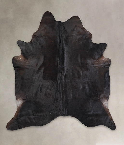 Solid Black Cowhide Rug #A24866