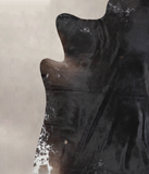 Solid Black Cowhide Rug #A24873