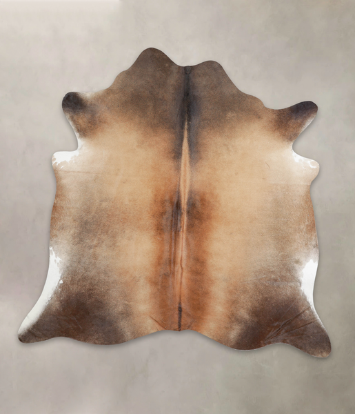 Brown with Red Cowhide Rug #A24875