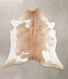 Beige and White Cowhide Rug #A24885