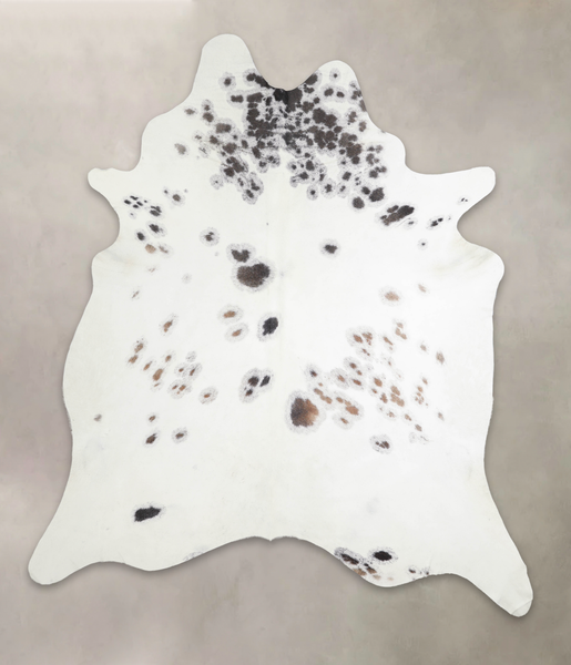 Salt and Pepper Black Cowhide Rug #A24906