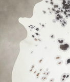 Salt and Pepper Black Cowhide Rug #A24906