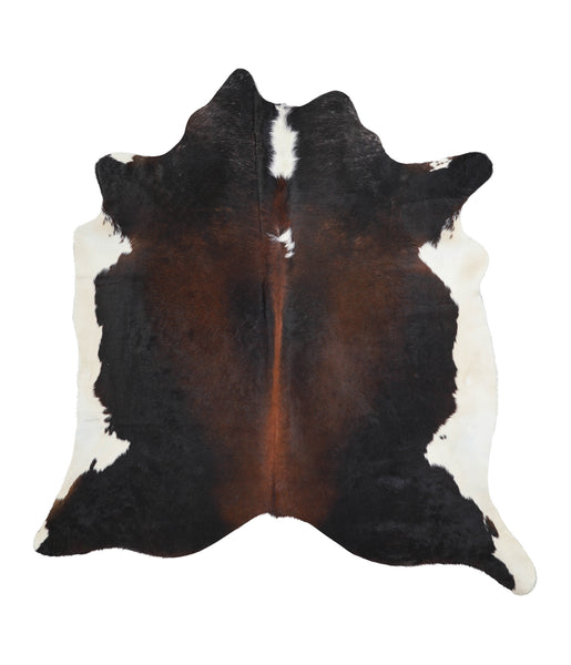 Chocolate and White Cowhide Rug #A24907HUDSN