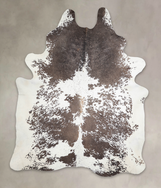 Chocolate and White Cowhide Rug #A24909
