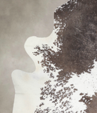 Chocolate and White Cowhide Rug #A24909