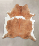Brown and White Cowhide Rug #A24915
