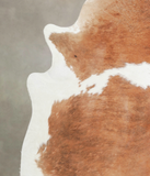 Brown and White Cowhide Rug #A24915