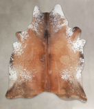 Salt and Pepper Brown Cowhide Rug #A24938