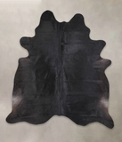 Solid Black Cowhide Rug #A24944