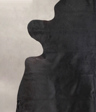 Solid Black Cowhide Rug #A24944