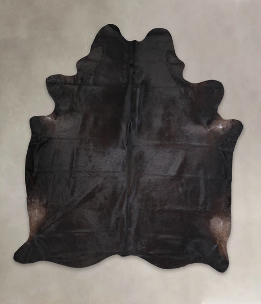 Solid Black Cowhide Rug #A24946