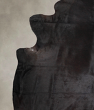 Solid Black Cowhide Rug #A24946