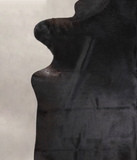Solid Black Cowhide Rug #A24947
