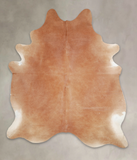 Solid Brown Cowhide Rug #A24954