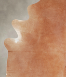 Solid Brown Cowhide Rug #A24954