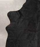 Solid Black Cowhide Rug #A24976